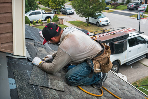 Professional Roof Leak Repair technician working in Bradford, OH